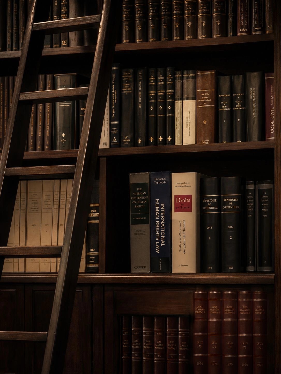Bibliothèque de droit international du cabinet Hennebel Avocats